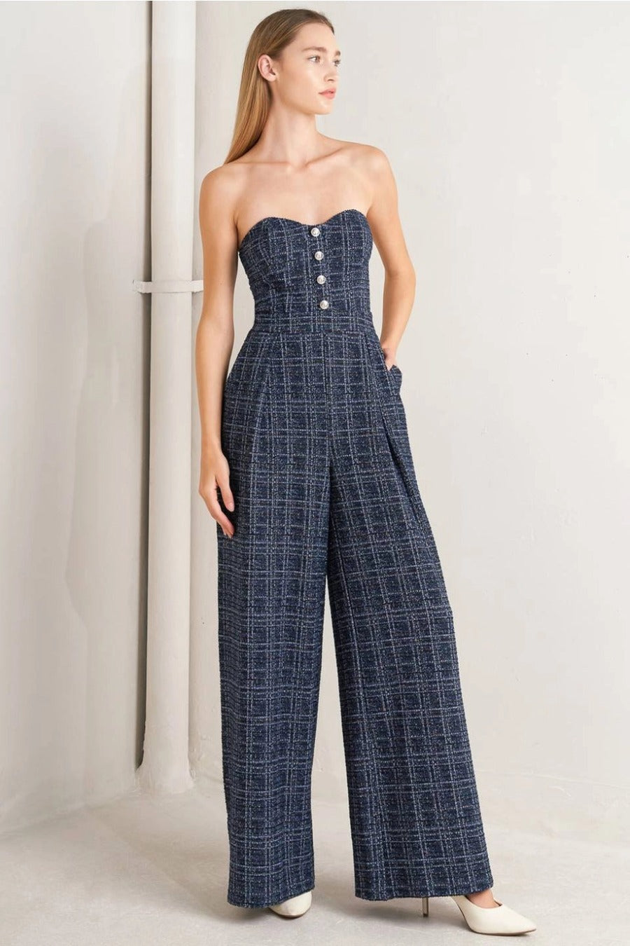 A Tweed Jumpsuit