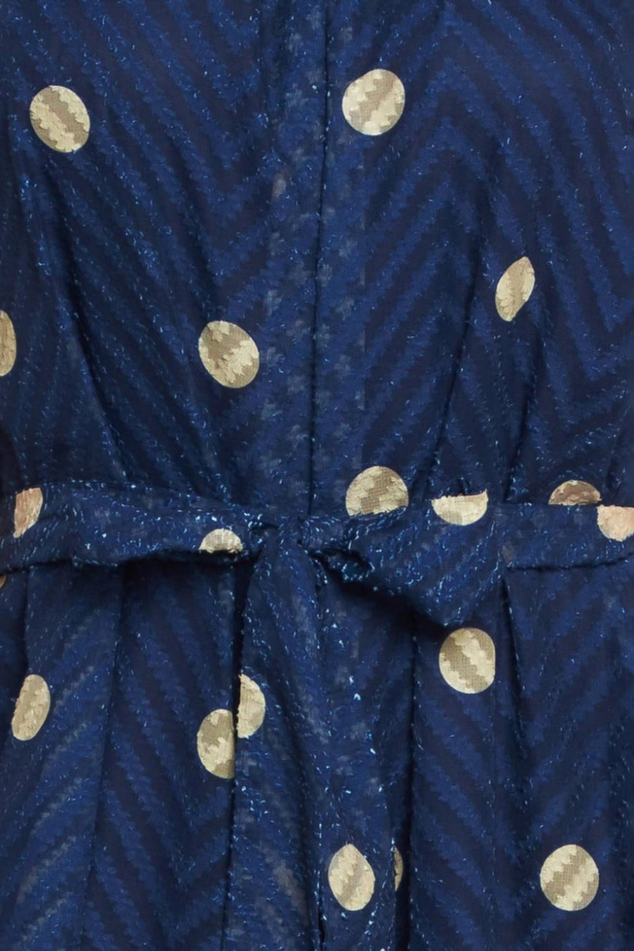 A Printed Textured Woven Jumpsuit