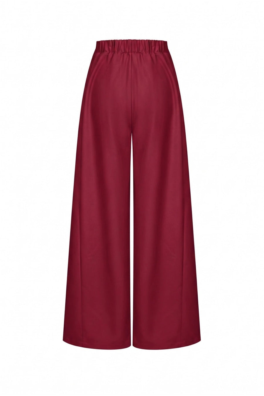 Draped Twill Wide Pants