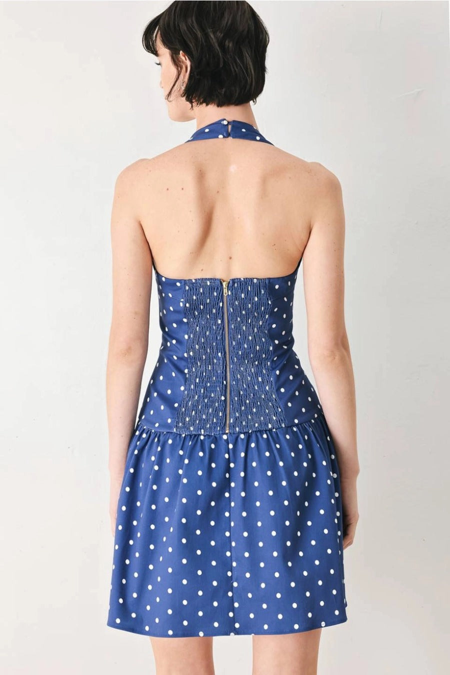 A Printed Woven Mini Dress