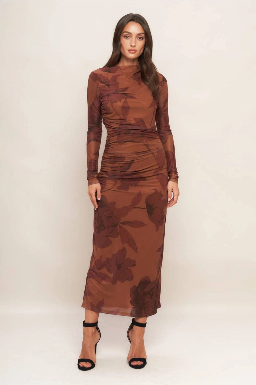 Mesh Midi Dress