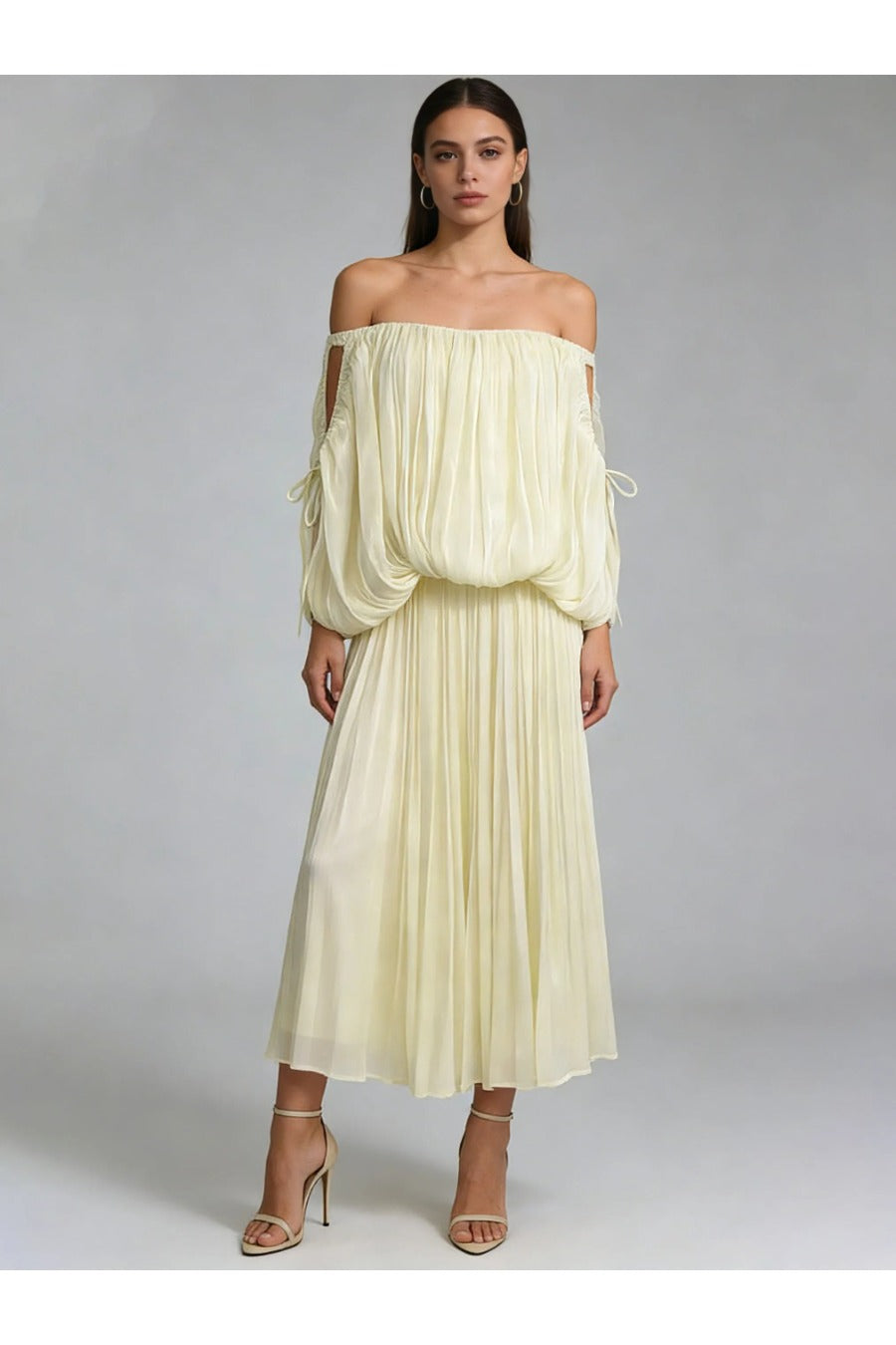 Shoulder Lantern Sleeve Top Loose Skirt Fashion Dress