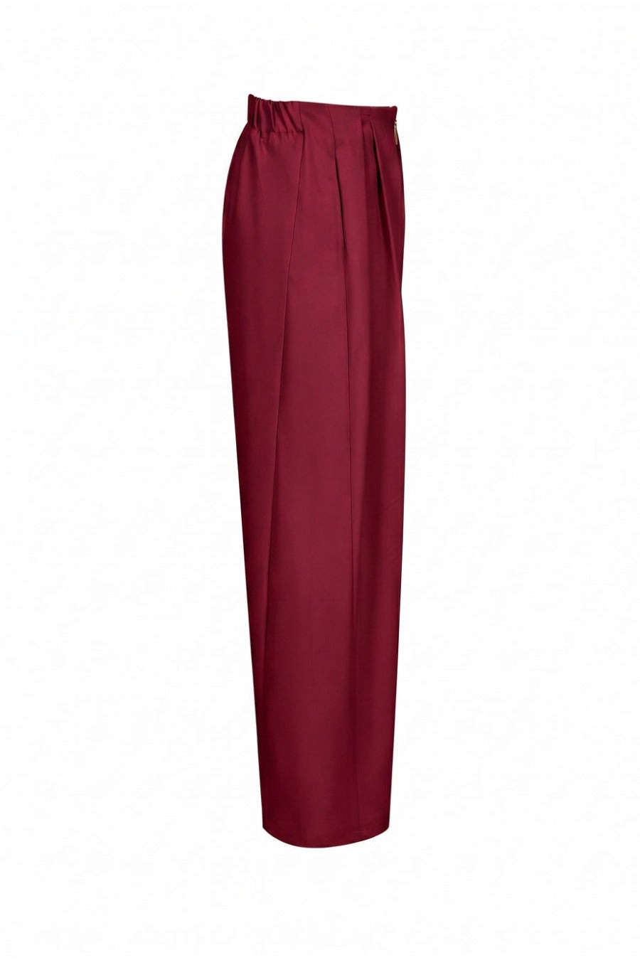 Draped Twill Wide Pants