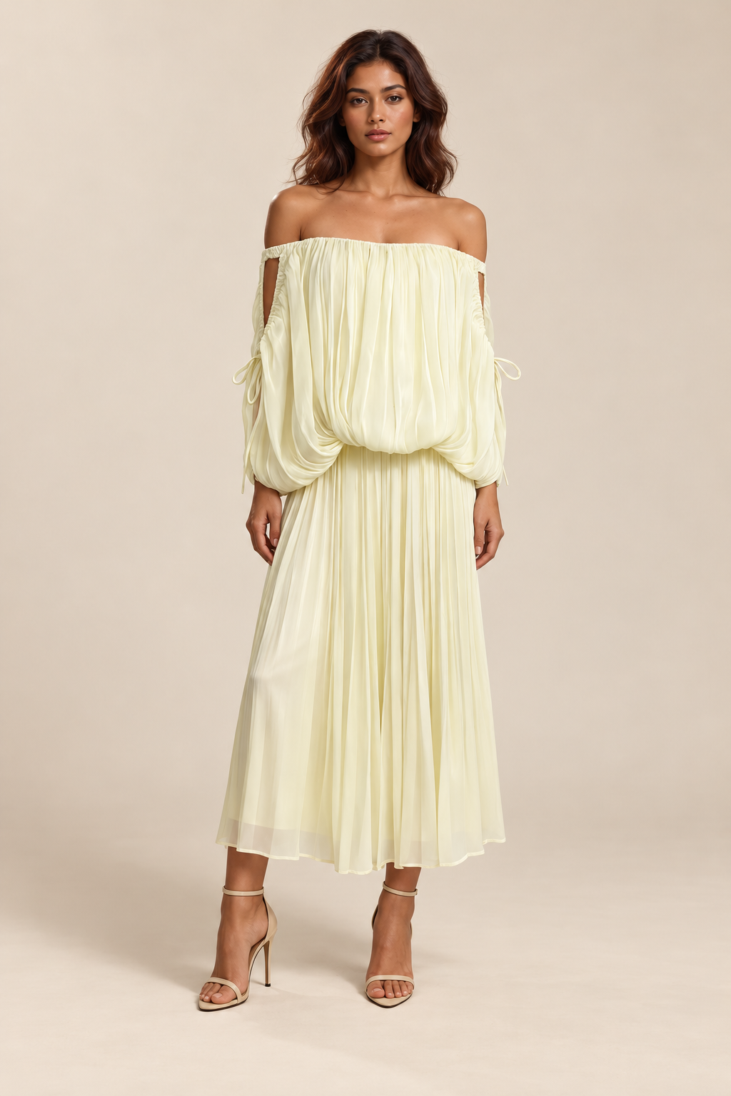 Shoulder Lantern Sleeve Top Loose Skirt Fashion Dress — ATTICO