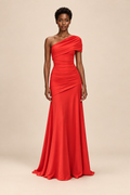 Asymmetrical One Shoulder Elegant Dress — ATTICO