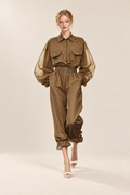 Style Mesh Top and Pants Two Piece Set — ATTICO