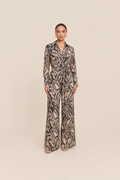 Animal Print Chiffon Jumpsuit — ATTICO