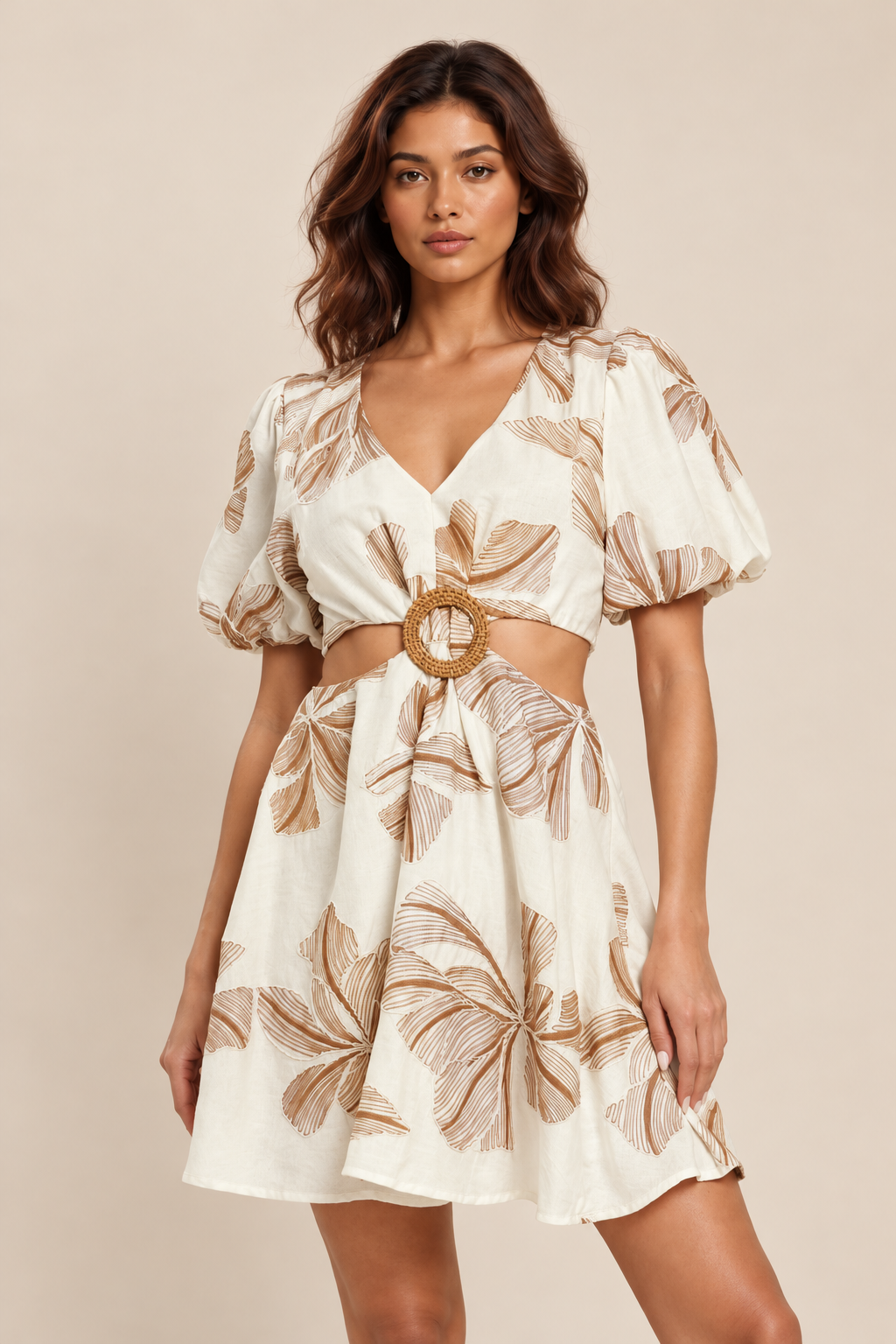 An Embroidered Woven Mini Dress — ATTICO