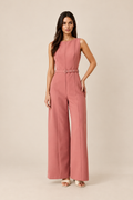 A Solid Woven Jumpsuit — ATTICO