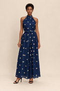 A Printed Textured Woven Jumpsuit — ATTICO