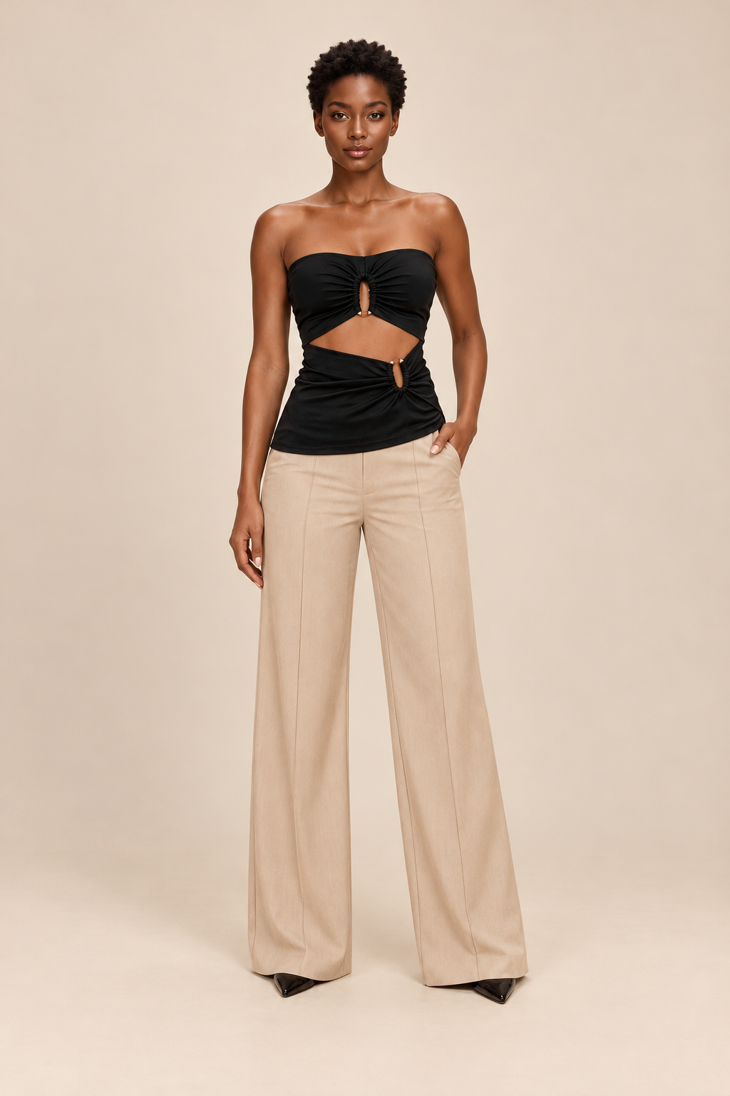 Cutout Strapless Top — ATTICO