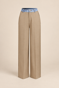 Mix Media Wide Leg Pants — ATTICO