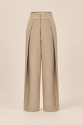 Pleated Barrel Woven Pants — ATTICO