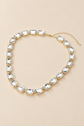Rectangular Gem Cluster Link Evening Necklace — ATTICO