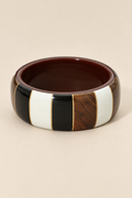 Resin Bangle Bracelet Bold Striped — ATTICO