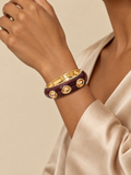 ATTICO burgundy-oval-bangle main portrait