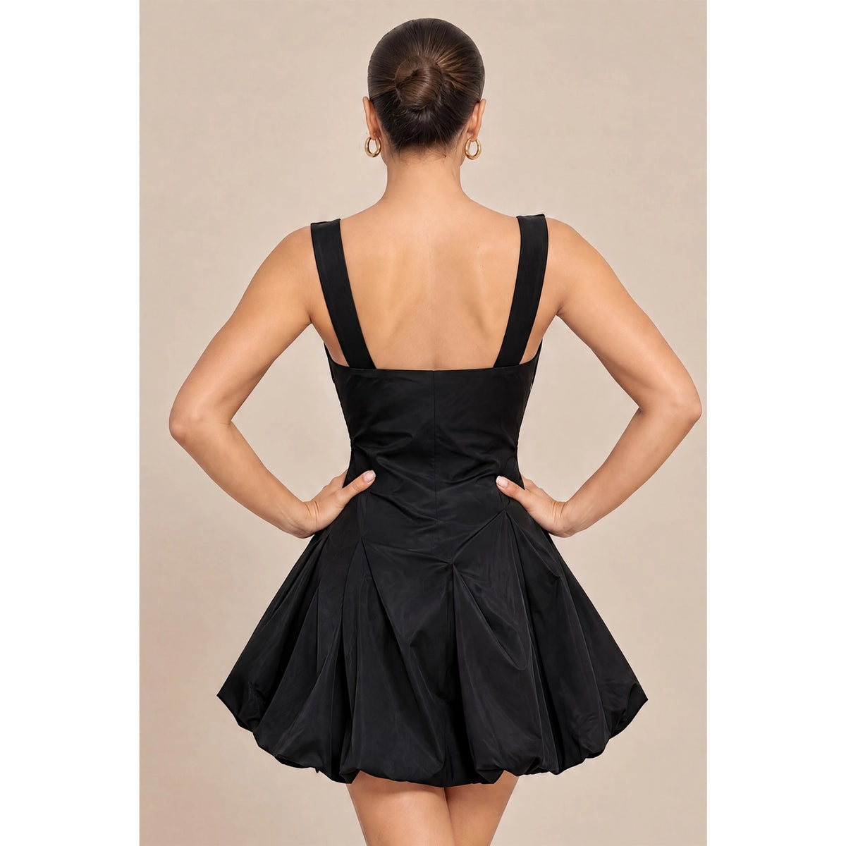3D Floral Accent Mini Dress