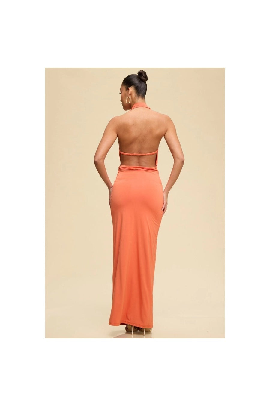 Halter Neck Maxi Dress