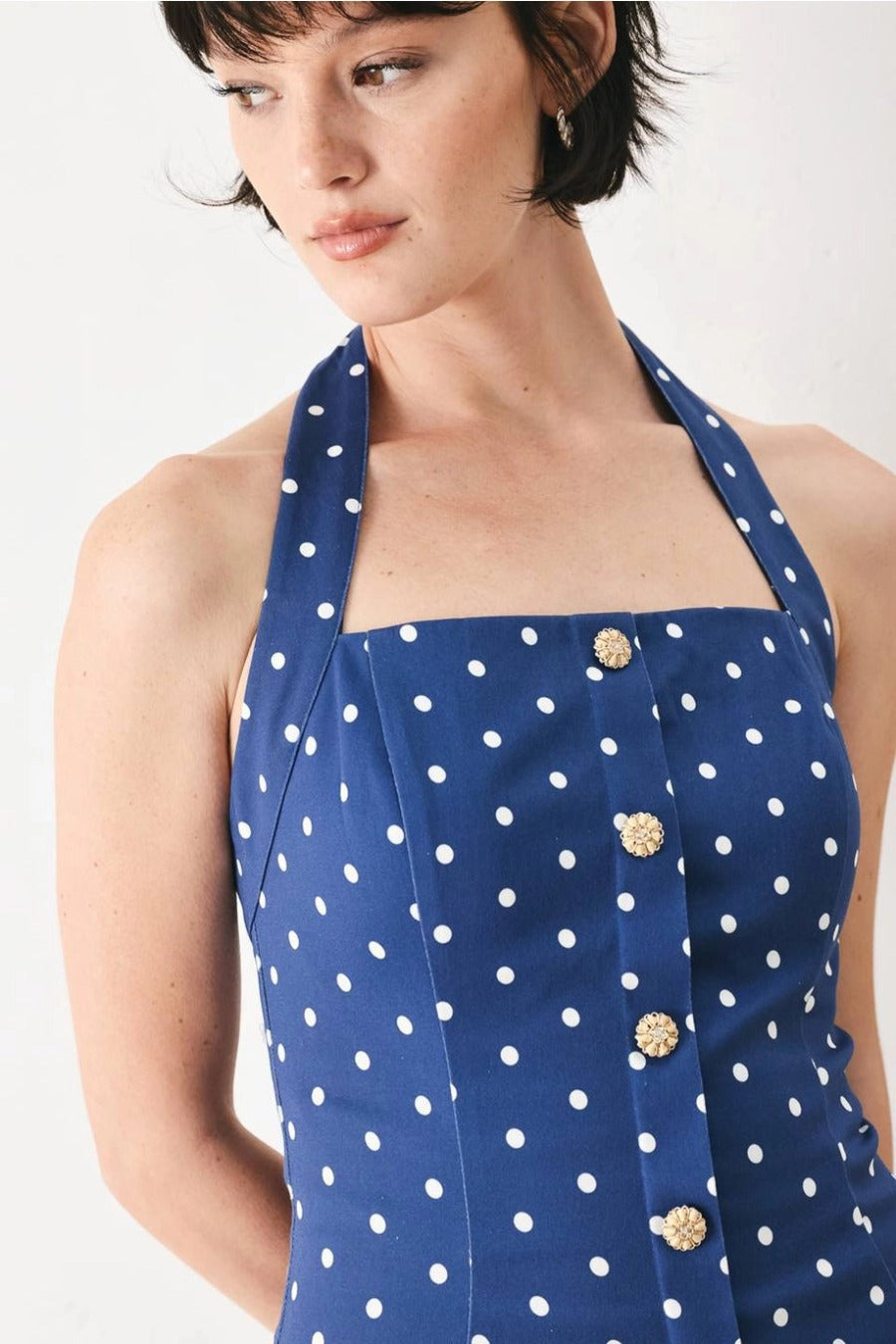 A Printed Woven Mini Dress